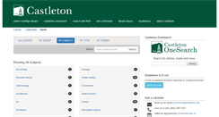 Desktop Screenshot of libguides.castleton.edu