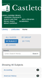 Mobile Screenshot of libguides.castleton.edu