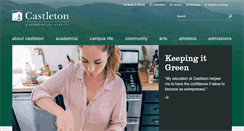 Desktop Screenshot of castleton.edu