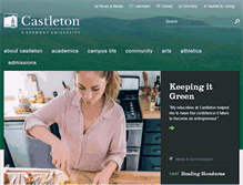 Tablet Screenshot of castleton.edu